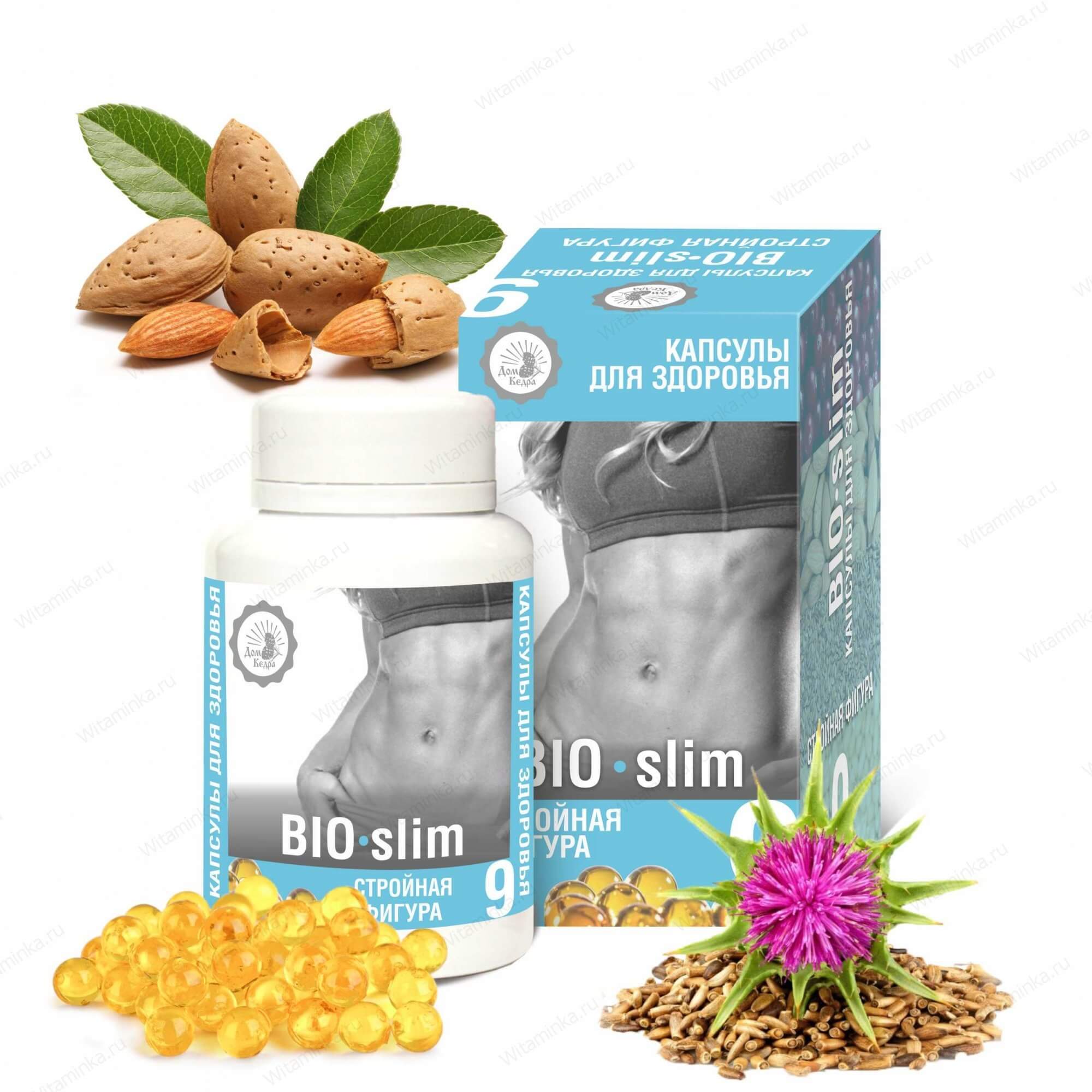 Капсулы здоровья, Стройная фигура BIO-slim, Дом Кедра, 90 капсул | Купить в  Витаминка.ру