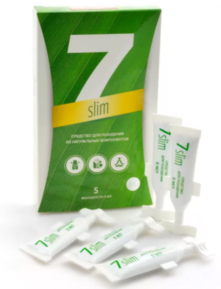 7Slim (7 Слим) для контроля массы тела, Сашера-мед, 5 монодоз