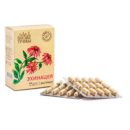 Эхинацея экстракт, Пчела и Человек, 60 капсул