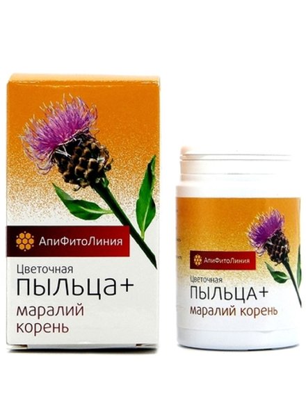 Цветочная пыльца + маралий корень, Пчела и Человек, 60 таблеток