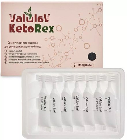 Valulav  KetoRex для регуляция липидного обмена, Сашера-мед, 7 монодоз