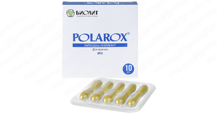 Polarox №2 (Поларокс) карандаш-лубрикант для мужчин, Биолит, 10 свечей