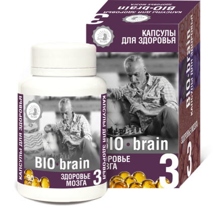 Капсулы здоровья, Здоровье мозга BIO-brain, Дом Кедра, 90 капсул