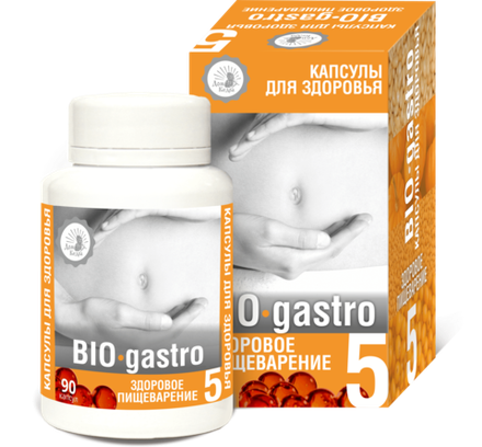 Капсулы здоровья для пищеварение BIO-gastro, Дом Кедра, 90 капсул