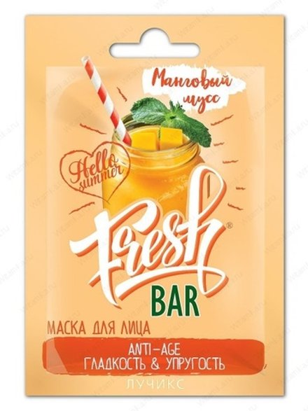 Маска для лица Манговый мусс Фред бар, Лучикс, 12 мл