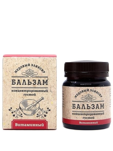 Бальзам густой "Медовый эликсир" витаминный, Пчела и человек, 140 г