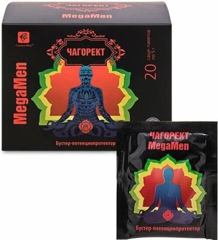 Чагорект MegaMen для потенции мужчин, Сашера-Мед, 20 саше