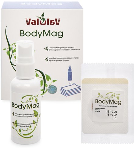 Комплекс ValulaV Бодимаг для подкожно-жировой клетчатки, Сашера-мед, спрей 50 мл, пластыри 10 шт