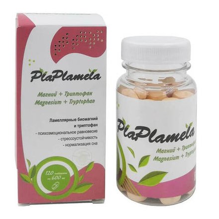Магний и триптофан PlaPlamela, Сашера-мед, 120 таблеток