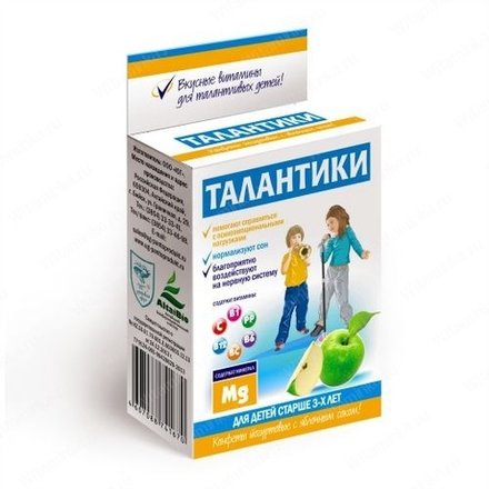Детские витамины Талантики успокаивающие, Юг, 70 гр