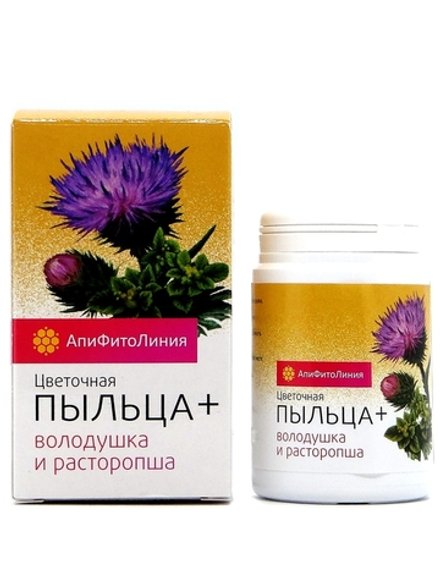 Цветочная пыльца + володушка и расторопша, Пчела и Человек, 60 таблеток