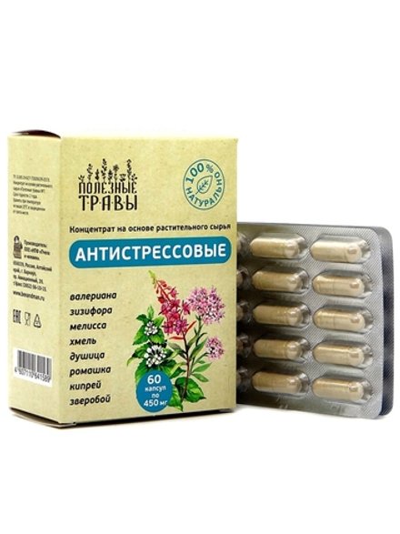 Фитокомплекс Антистрессовый, Пчела и Человек, 60 капсул